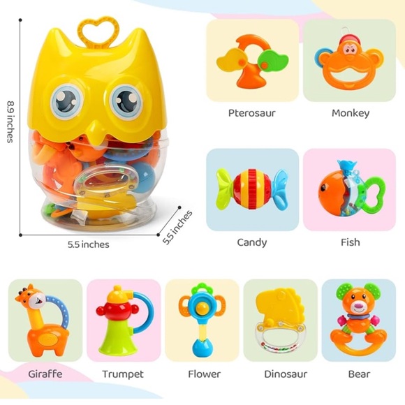 Amazon Owl Rattle Set - Picture 3 of 5